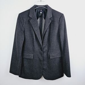 Tommy Hilfiger Gray Pinstripe Blazer NWOT